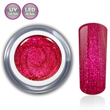 Farbgel Pink Violett Explosion Glitzer Glittergel LED UV-Gel French Nail Art 5ml
