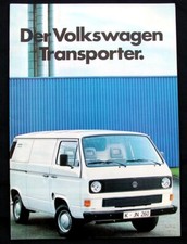 VW T3 Transporter Prospekt 1.1984, Kastenwagen, Pritschenwagen, Doppelkabine
