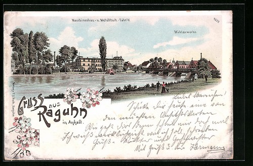 Lithographie raguhn anhalt - lithographie,