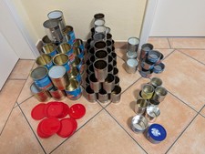 Konvolut 94 Konserven Dosen Werfen Blechbüchsen Basteln Spielen  Adventskalender