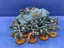 9 Khorne Berserker + Chaos Rhino der Alpha Legion / Chaos Space Marines BEMALT 2