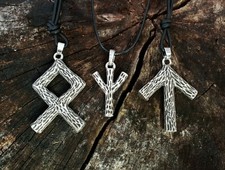 Thorshammer Holz Rune Schmuck