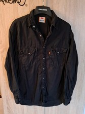 Levis Western Hemd Schwarz M 
