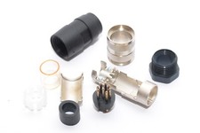 Rundstecker / Steckverbinder v. Amphenol-Tuchel Serie C091, 8-polig, gerade, NOS