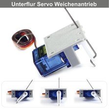 H0 Weichenantrieb Unterflur - 1-20x Spur H0, TT, N, Z - Servo Antrieb Unterflur