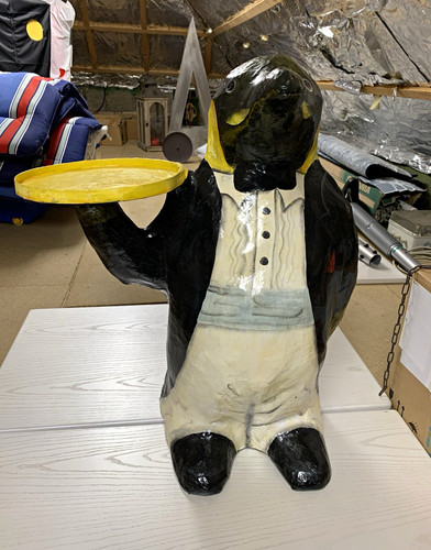 Pinguin butler dekofigur - pinguin,
