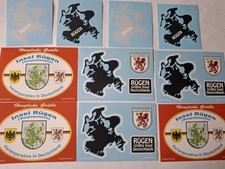 10 Aufkleber / Postkarten  Insel Rügen Vorpommern Sammlung   (1)