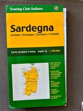 Sardegna - Straßenkarte - Sardinien - TCI