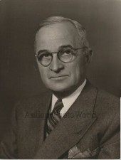 Präsident Harry S. Truman Vintage Portrait Kunst Foto von Pach Brothers