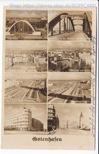 POMMERN , FOTOKARTE GOTENHAFEN , MEHRBILD , GDYNIA , 1941