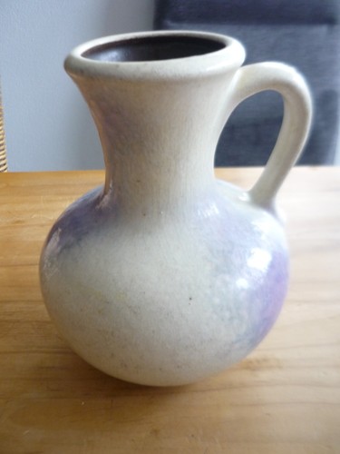 Vase weiß lila - vase, weiß-lila