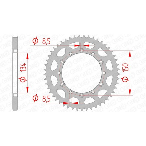 Standard stahlritzel hinten - standard,