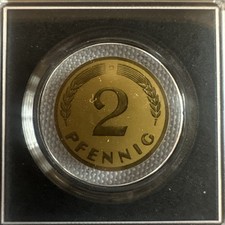 Goldmünze - 2 Pfennig BRD