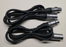 2x PSSO XLR Kabel 3pol 1m sw