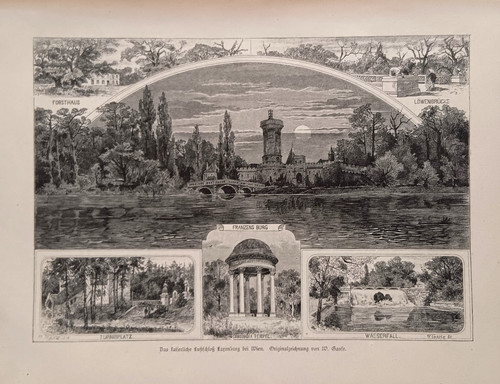 1881 holzstich wood engraving - wood,