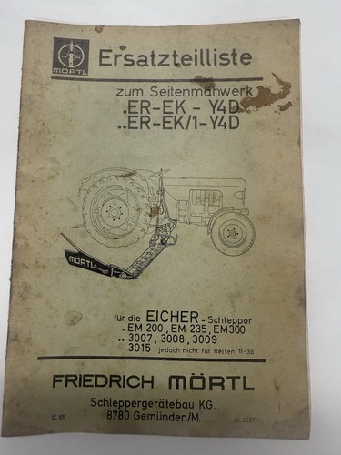 Original ersatzteilliste - original,