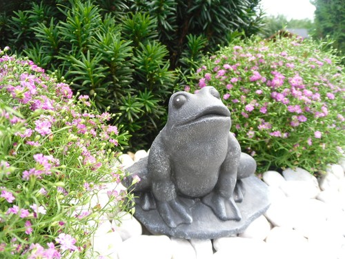 Steinfigur frosch gartenfigur - steinfigur, frosch,