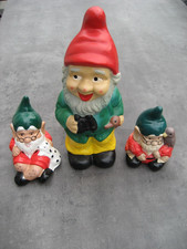 3 Gartenzwerge Ton/Keramik