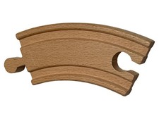 BRIO Holzeisenbahn Kurve Gleis Holz Schiene Beige Modelleisenbahn
