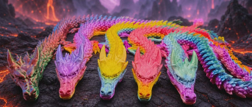 Drache flexi 3d - drache,,