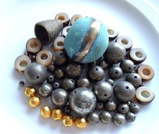 Konvolut Vintage Perlen Mix Schmuckherstellung basteln E20