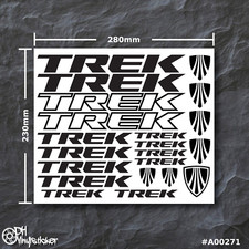 Trek stickersatz schwarz - schwarz, |