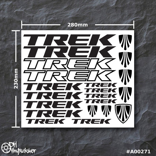 Trek stickersatz schwarz - stickersatz,