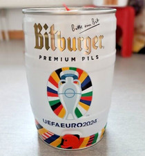 EM 2024 Bitburger Bierfass mit Stadienbildern drauf Leer sehr gut erhalten