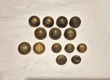 Original WW1 British ASC Army Service Corps Jacke Knöpfe x14 1902-1918