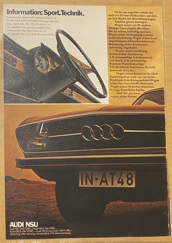 Audi 100 werbung - audi,