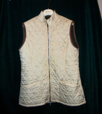 Warme leichte  BARBOUR Steppweste  Weste,  ecru, Gr. EU 40+