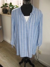  Cecil Bluse / Tunika ; Größe XXL ; Blau/ Weiß