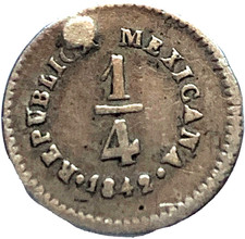 Mexico-Republik, 1/4 Real