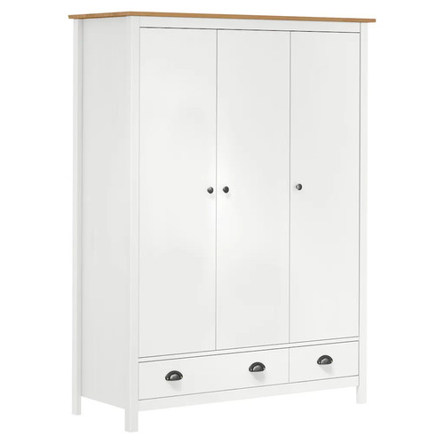 Kleiderschrank türig weiß - 3-türig,