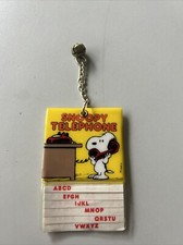 Snoopy Telephone Telefon Buch Mini Gelb Unbenutzt Vintage 1965 Syndicate Rar
