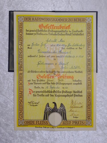 Antiker gesellenbrief - antiker,