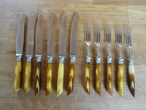 Altes besteck mit horngriff - mit,