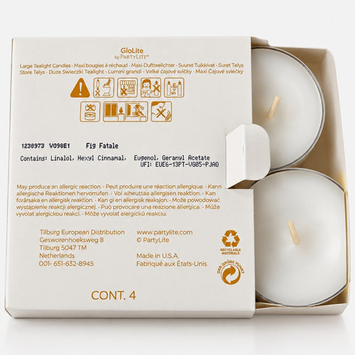 Partylite maxi teelichter fig - maxi-teelichter,