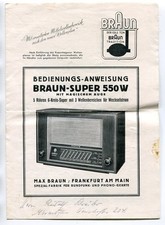 Uralte Bedienungs-Anleitung