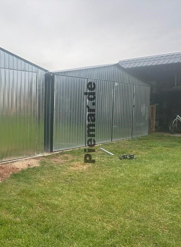Blechgarage halle 4x4x3m - blechgarage,