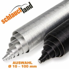 1m ALU HITZESCHUTZ ROHR FLEX Schutz Schlauch flexibel Wellrohr Aluminium Thermo