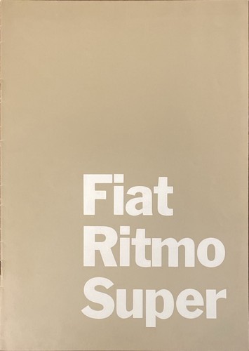 Fiat ritmo super prospekt - ritmo,