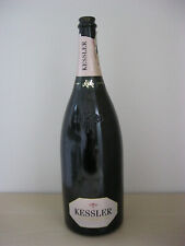 LEERE Sekt Flasche KESSLER 1,5 Liter Spardose für 1 und 2 Cent Münzen