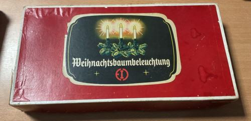 Alte weihnachtsbeleuchtung - alte,