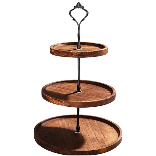 Etagere tortenständer holz - tortenständer, 3