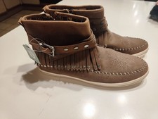 Damen Stiefeletten mit Fransen