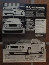 Zender VW Scirocco Z40 Turbo Auto Werbung bzw Reklame