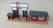 TEMOS DDR Dieseltankstelle H0 Pappe Holz Gebäude Modellbahn
