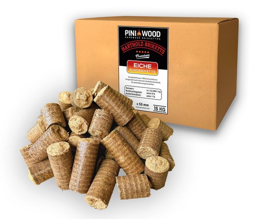 Pini hartolzbriketts 100 - hartolzbriketts, 100%