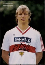 Autogrammkarte Fußballer Klaus Perfetto, VfB Stuttgart, Autogramm - 11422242